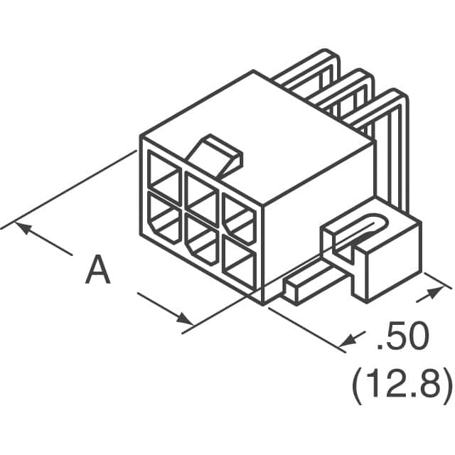1586043-8 TE Connectivity AMP Connectors  Headers Male Pins